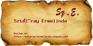 Sztáray Ermelinda névjegykártya